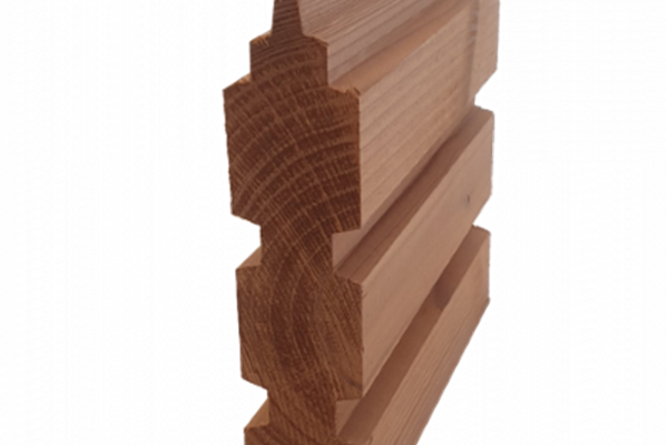 Thermowood blokhut triple dubbelzijdig Essen, Houthandel Van Den Berg